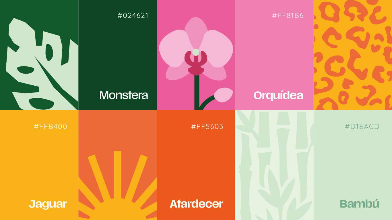Branding Selva Leona - Paleta de colores
