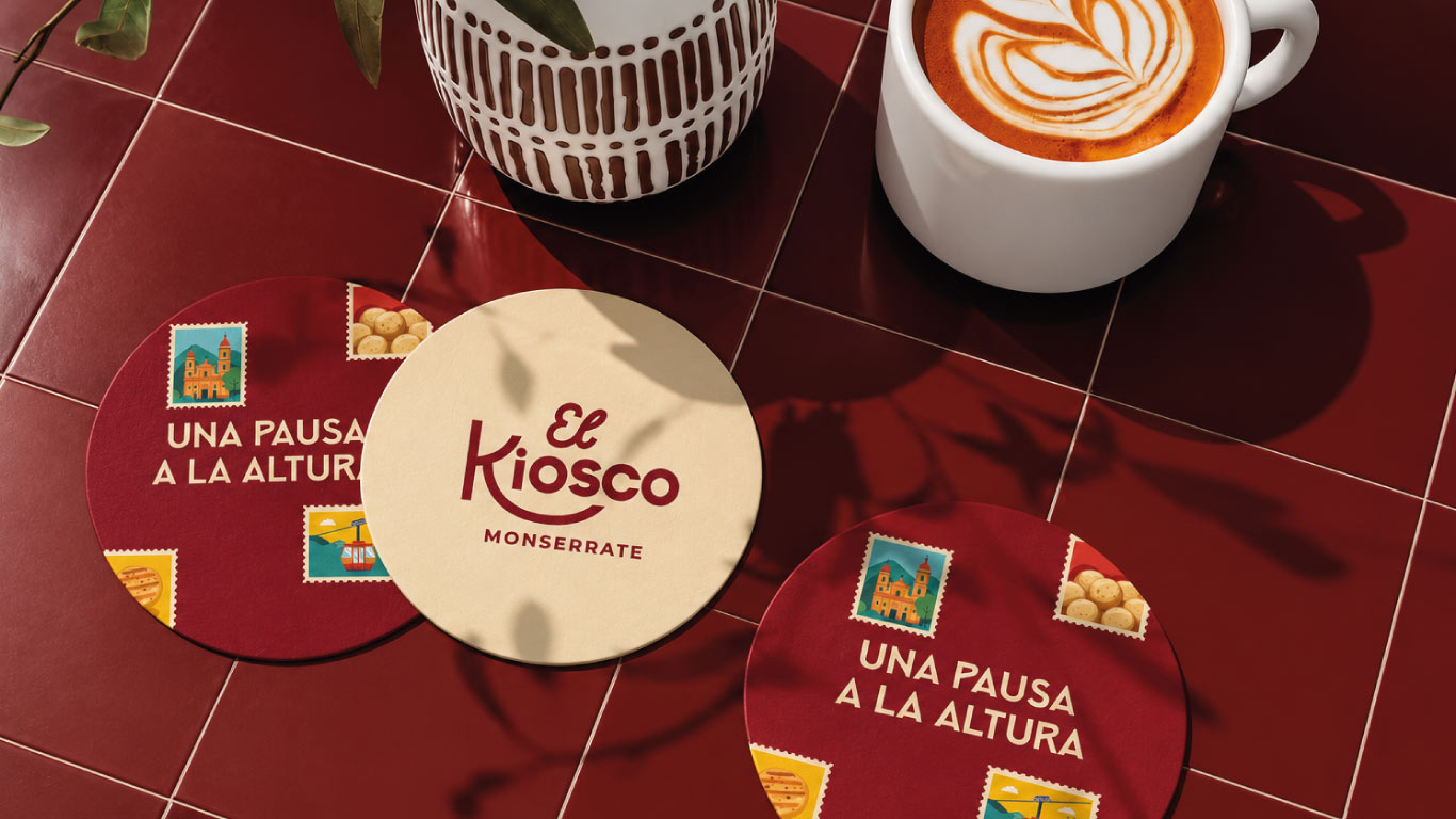 Branding Kiosko Portavasos